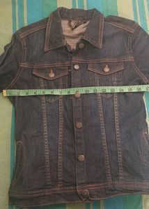 Slim Fit Tailored Indigo Dark Denim Jacket
