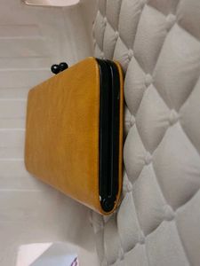 DKNY Yellow Ladies Wallet purse