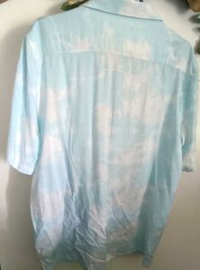 Mens Blue Tie-Dye Shirt
