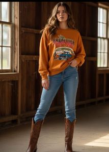 Frontier Graphic Print Sweatshirt