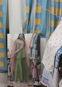 Elegant pista green sharara Set 💚(no dupatta)