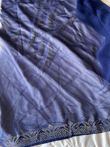 NEW rhinestone saree with running Blouse