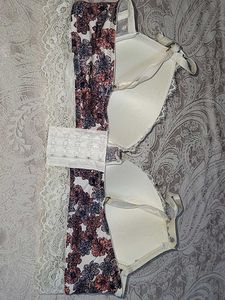 Floral Print Bra