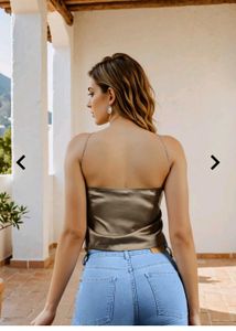 Satin Halter Top