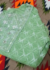 Green Kurta Set