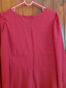 Tokyo Talkies Maroon Dress