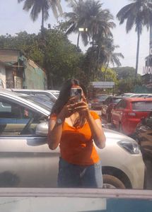 Orange Cute Top
