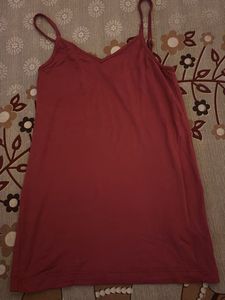 Pink Sleeveless Ethnic Top With Inner