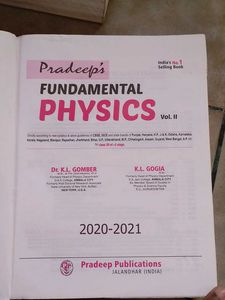 Pradeep&#39;s Fundamental Physics Class 12 Vol.1&amp;2