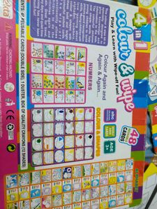 Learning Kit Abc,Shapes And Number Colouring Game