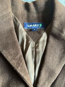 Brown Blazer with Gold Buttons