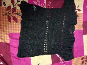 Crochet Black Top