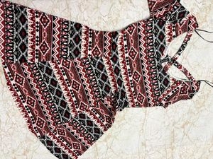 Patterned Casual Dress..