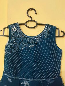 Elegant Blue Girls' Dress