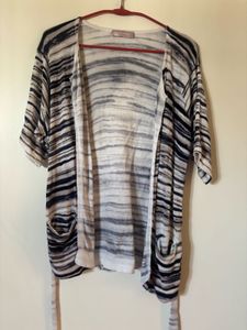 Short Sleeve Belted Shrug