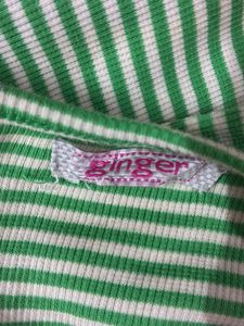 Striped Green Dress