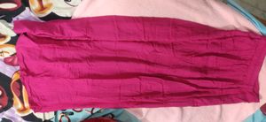 Rayon solid crop top kurti with skirt