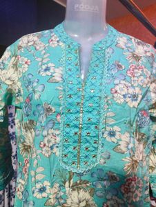 cotton kurti set .. all sizes available