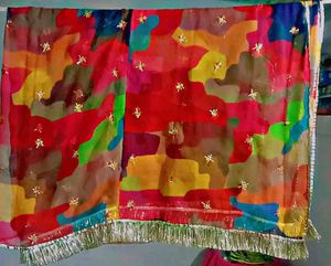 Price Drop by 200  Multicolour Rajputi Odhna