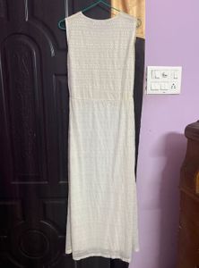 Elegant White &amp; Gold Dress