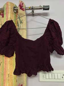 Chic Puff Sleeve with smoking details Top