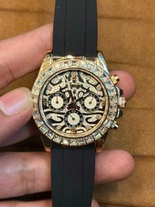 ROLEX TIGER PRINT PREMIUM MENS SILICONE BELT WATCH