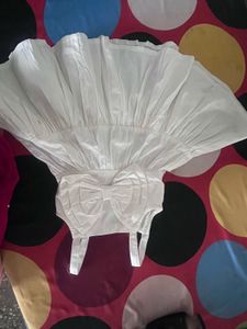 White Sundress with Ruffle Detail