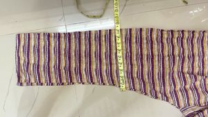 Purple Printed Kurta Set