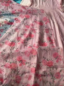 Elegant Pink Ethnic Gown