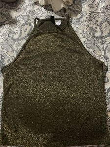 H&M Gold Halter Top