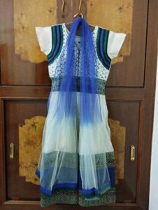 DORIA Cotton Anarkali Frock Suit( Duppata+Pants)