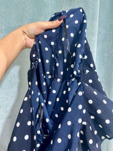 Chic Polka Dot One-Shoulder Dress