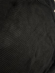 Black Sweater with White Polka Dots