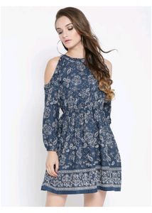 Paisley print cotton dress (M, 34/35&#34;)