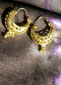 Golden Hoop Earrings
