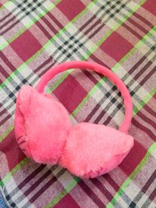 Pink Plush Earmuffs