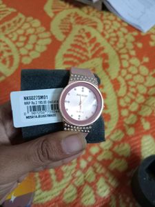 RRADO Quartz Watch - Rose Gold & Rhinestones