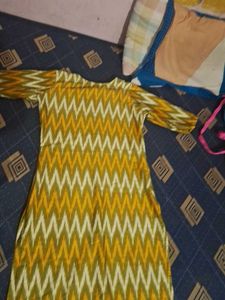 Ikat Print Kurta
