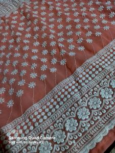 New georgette chikankari kurti