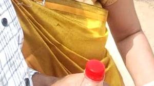 Gold &amp; Olive Color Sari🥻