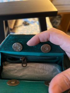 Emerald Beaded Clutch