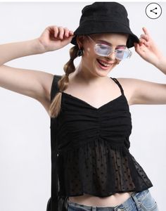 Ketch Cute Black Top