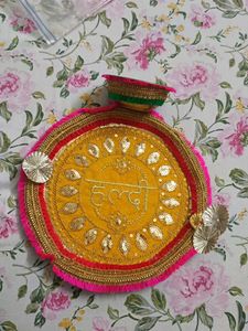 Haldi Ceremony Thali Set