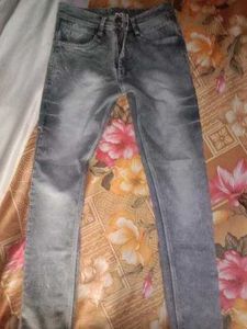 Stylish Grey Denim Jeans