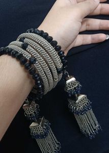 oxidised Tassel Bracelet