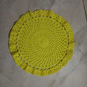 Handmade Pink Crochet Placemat