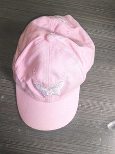 Pink Butterfly Cap