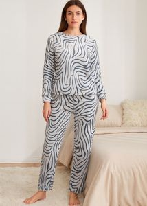 Zebra Print Pajama Set