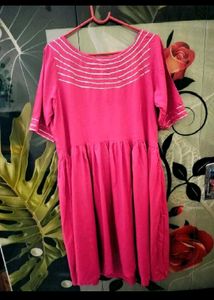 one time used Pink Kurta Set