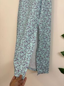 Blue Floral Dress For Women